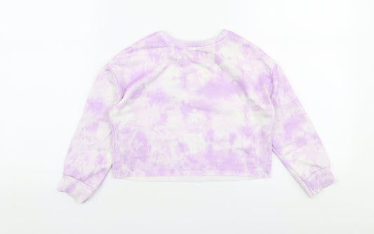George Girls Purple Floral Polyester Pullover Sweatshirt Size 5-6 Years  Pullover - Butterfly