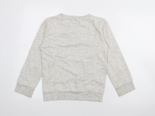 Crafted Boys Grey  Cotton Pullover Sweatshirt Size 11-12 Years
