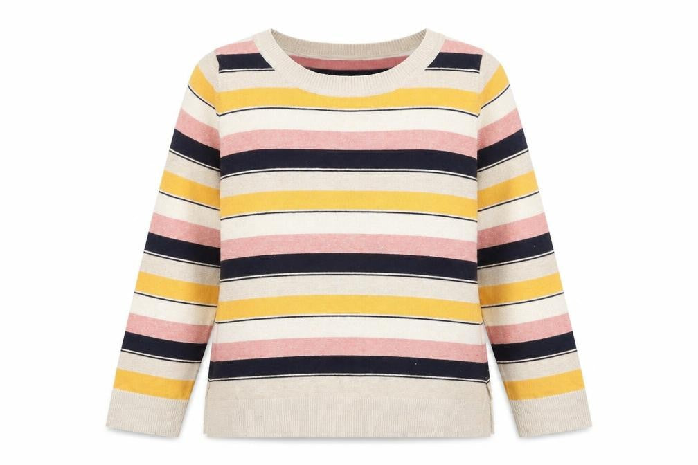 NEXT Womens Gold Scoop Neck  Polyester Pullover Jumper Size 12