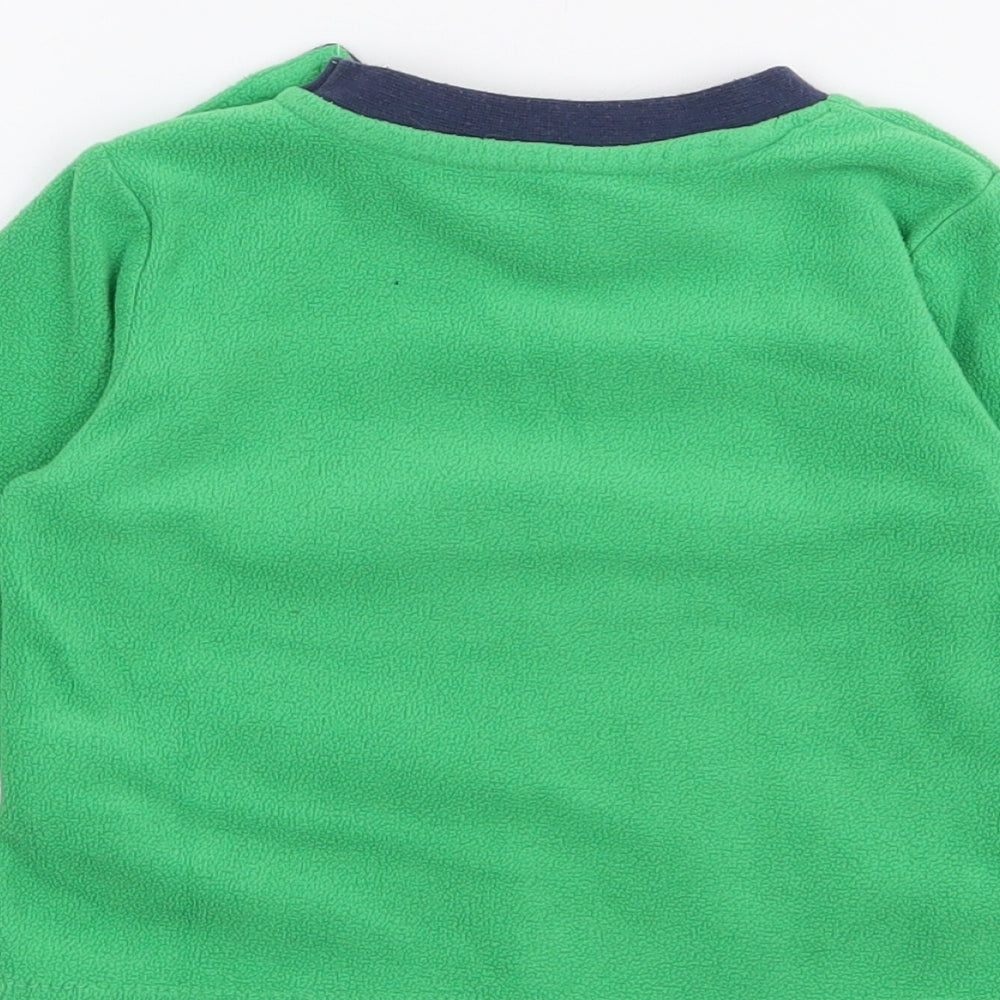 Early Days Baby Green  Polyester Pullover Jumper Size 6-9 Months  Button - Dinosaur