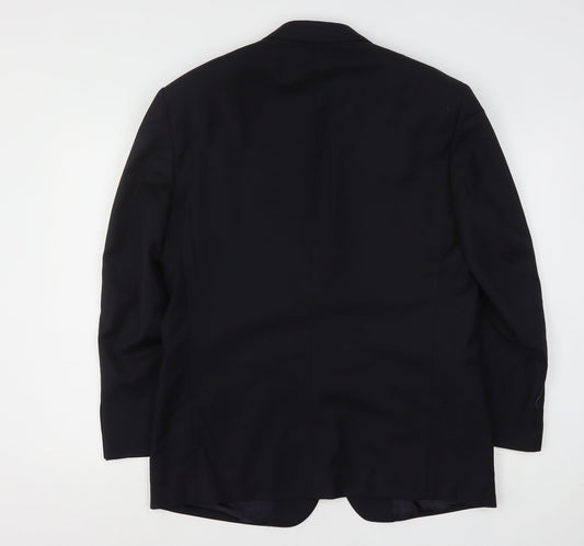 Ithitex Mens Blue  Wool Jacket Suit Jacket