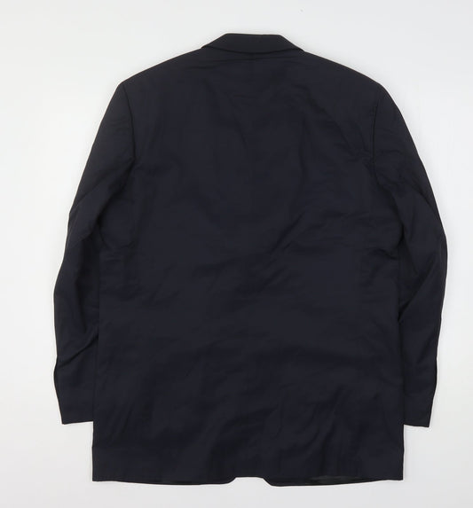 Milan Collection  Mens Blue  Cotton Jacket Suit Jacket