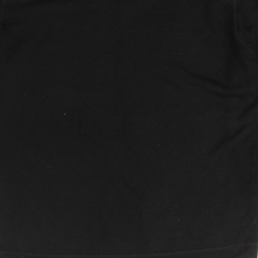 Red Herring Mens Black  Acrylic Pullover Sweatshirt Size M