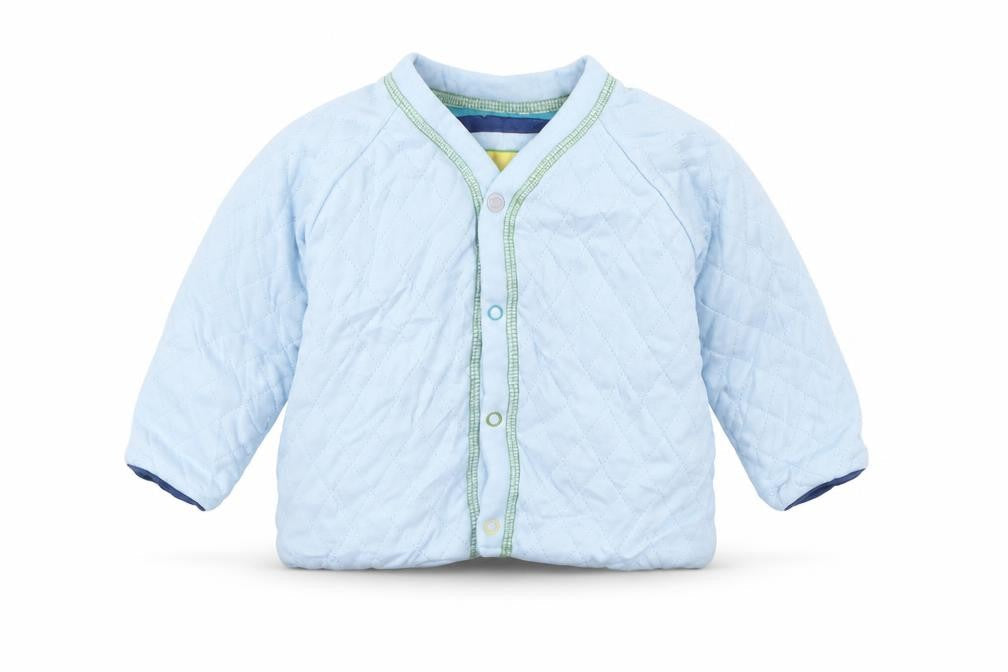 Marks & Spencer Boys Blue   Quilted Coat Size 6-9 Months