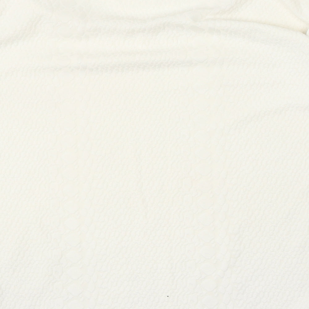 Alexara Womens Beige  Polyester Basic T-Shirt Size 16 Round Neck