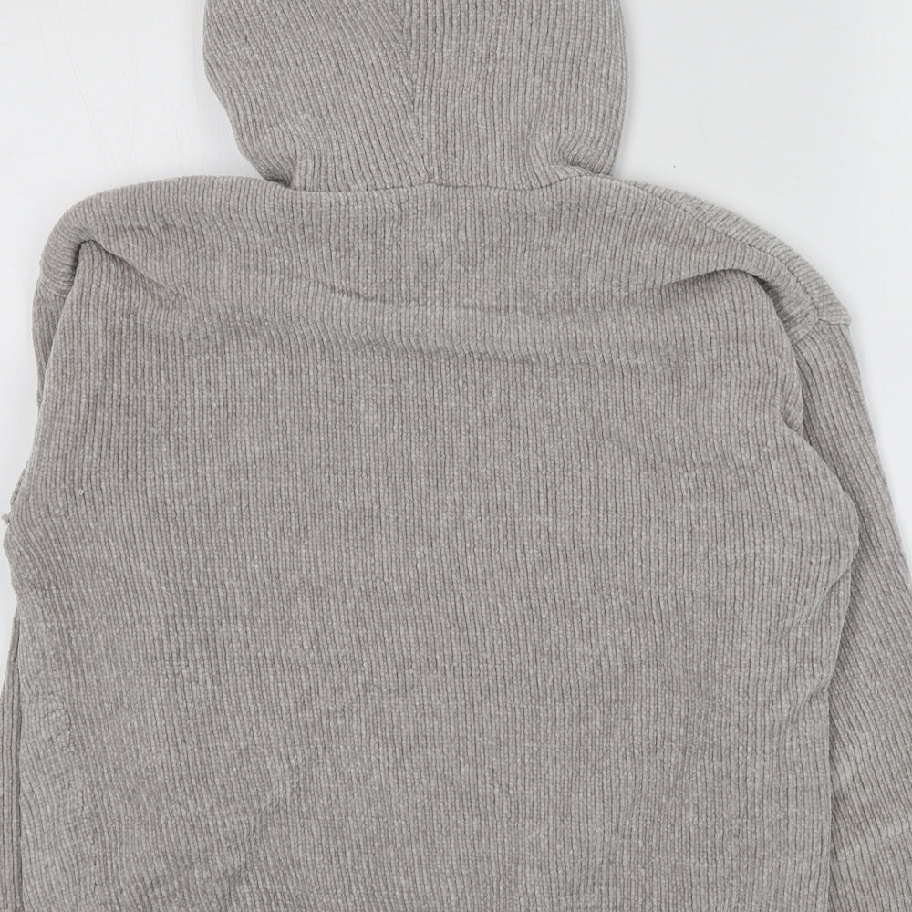 Primark Womens Grey  100% Polyester Pullover Hoodie Size XS