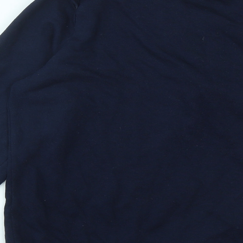 Dorothy Perkins Womens Blue Round Neck  Cotton Pullover Jumper Size 14