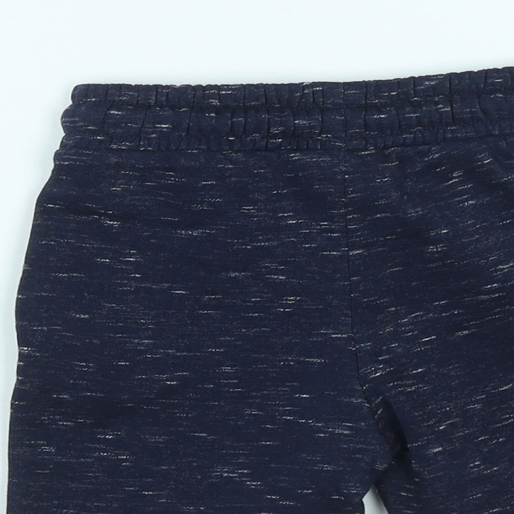 F&F  Boys Blue  Cotton Cropped Trousers Size 18-24 Months  Drawstring - Jurassic World
