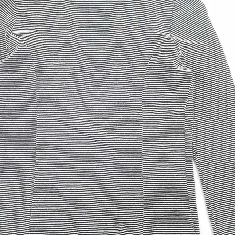NEXT Womens White Striped  Jacket Blazer Size 10