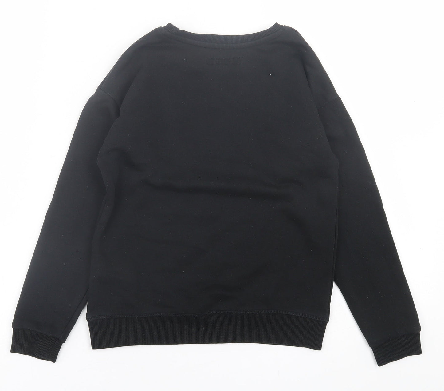 Primark Boys Black  Cotton Pullover Sweatshirt Size 9-10 Years  Pullover
