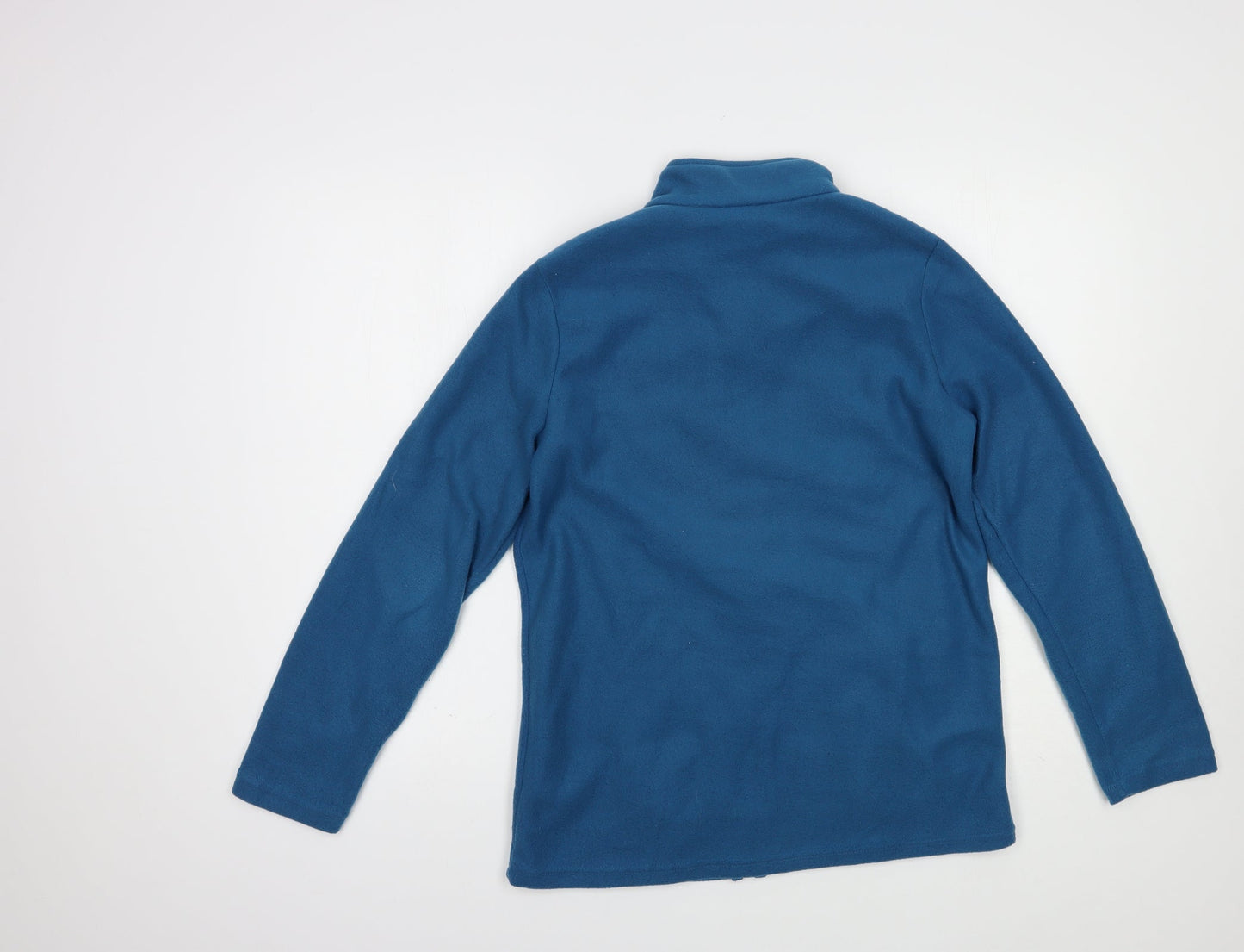 Alisson Vallee Womens Blue  Polyester Full Zip Sweatshirt Size S  Zip