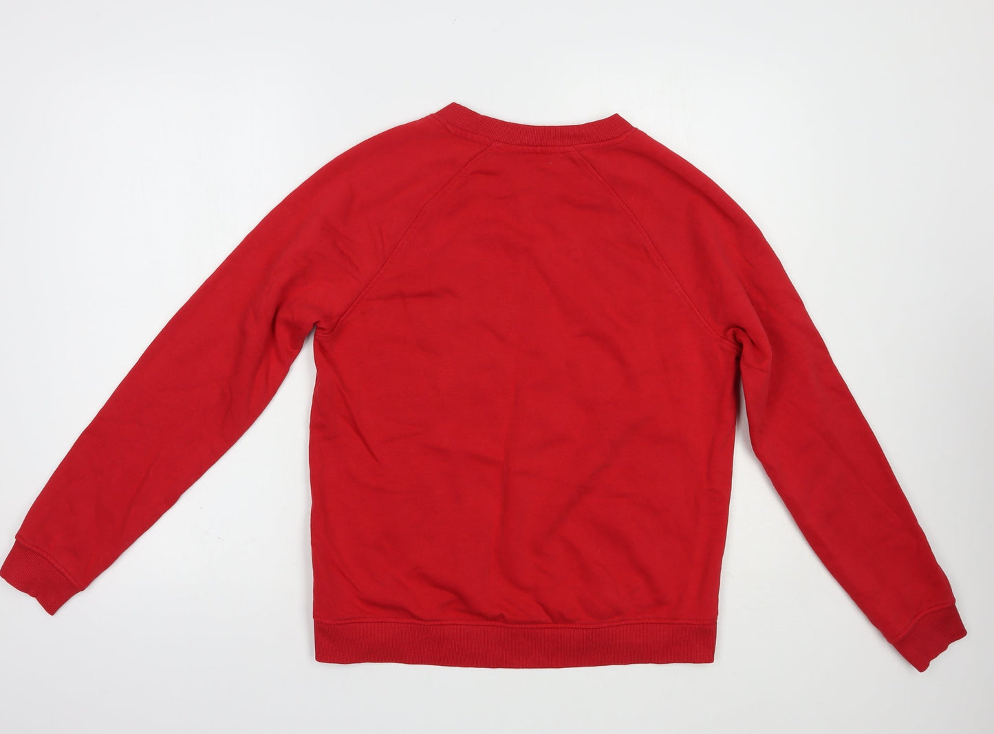 Nutmeg Womens Red  Cotton Pullover Sweatshirt Size 8  Pullover - Festive & Fierce