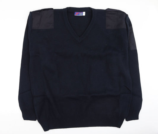 fasttrack Mens Blue  Acrylic Pullover Sweatshirt Size 2XL