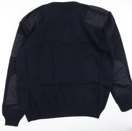 fasttrack Mens Blue  Acrylic Pullover Sweatshirt Size 2XL
