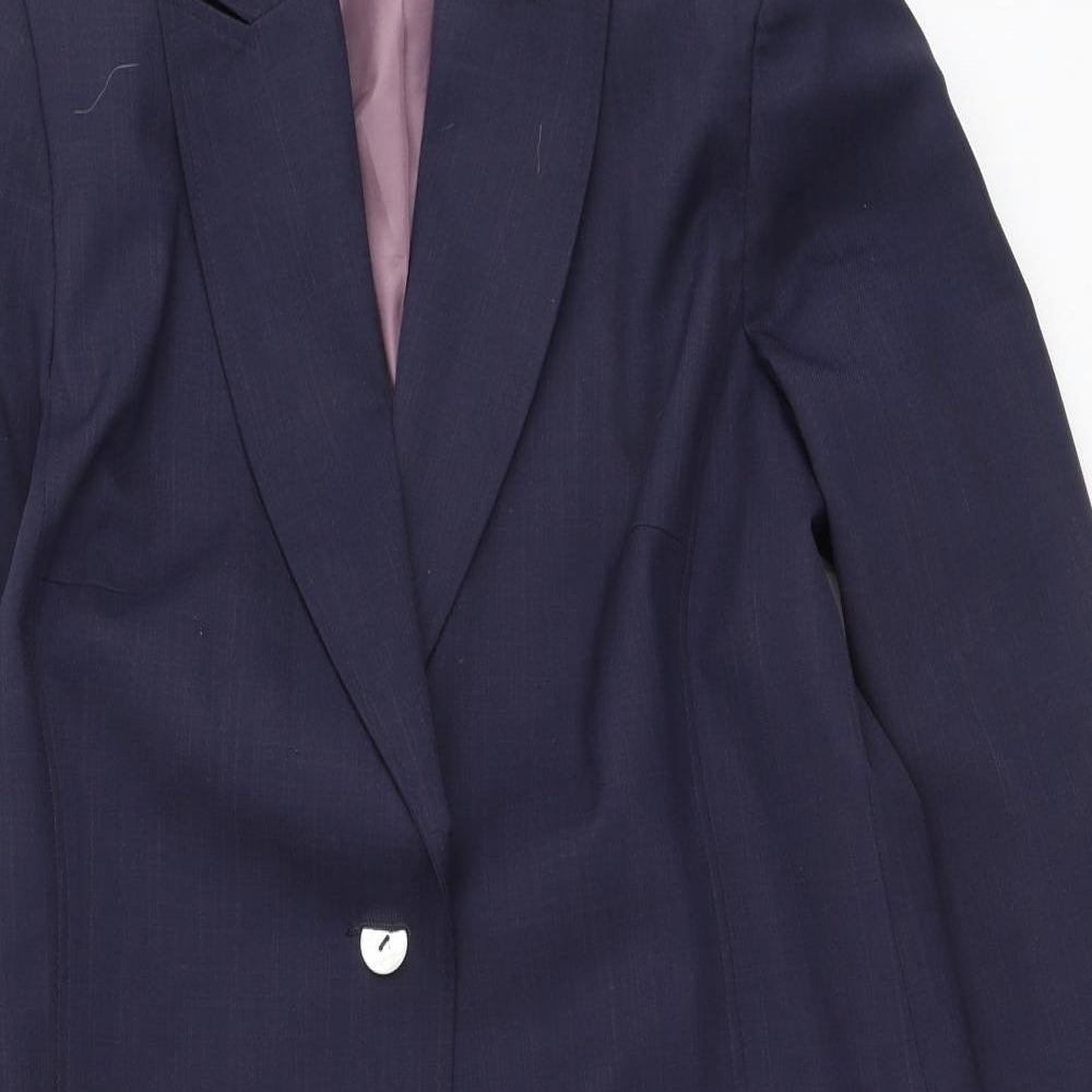 Kit Womens Blue  Polyester Fit & Flare  Size 12  V-Neck