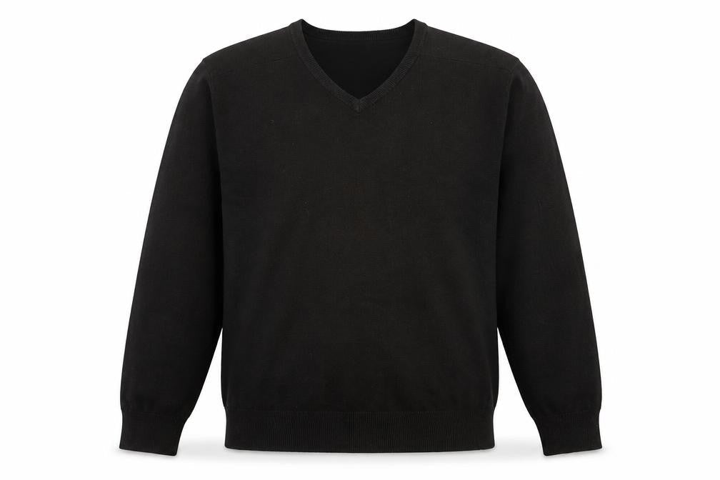 Autograph Mens Brown V-Neck  Acrylic Pullover Jumper Size M