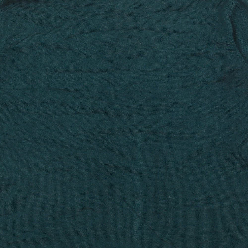 Stradivarius Womens Green Crew Neck  Polyester Pullover Jumper Size L