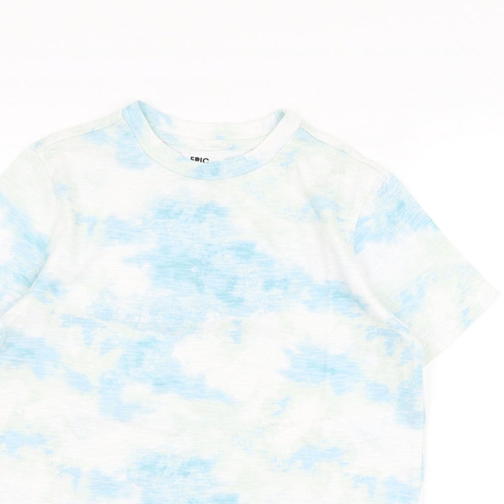 Epic Threads Boys Blue  Cotton Basic T-Shirt Size S Round Neck Pullover