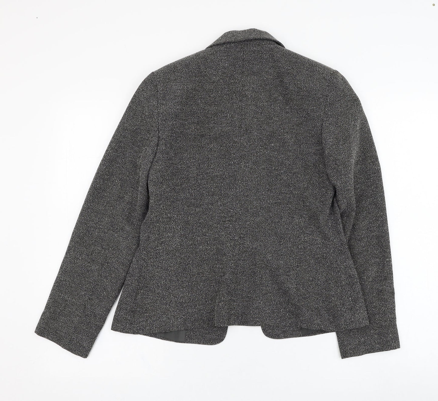Principles Womens Grey   Jacket Blazer Size 8  Button