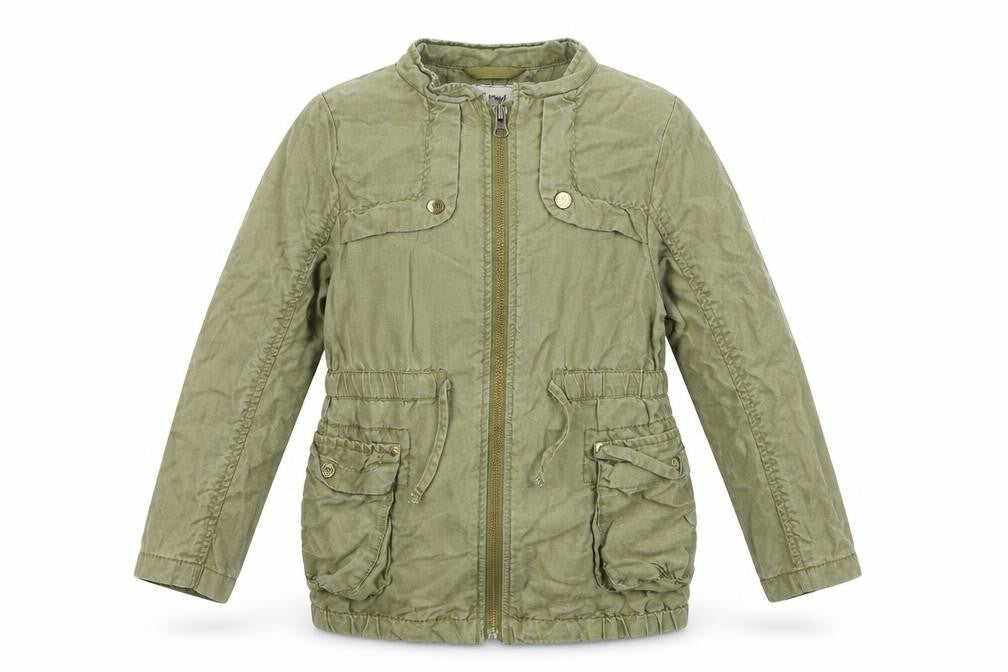 Next Girls Green   Military Jacket Coat Size 7 Years