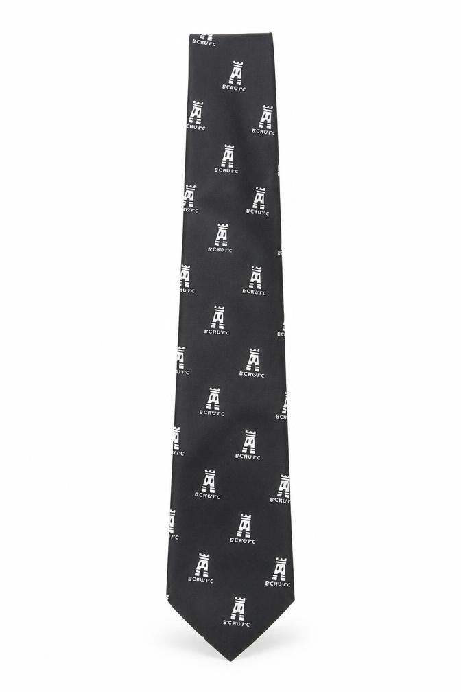 Made in Great Britain Mens Black  Polyester Pointed Tie One Size