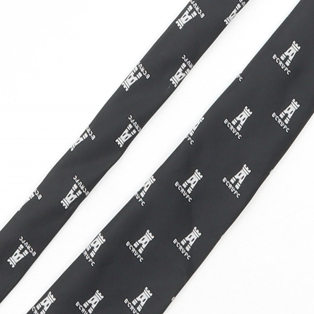 Made in Great Britain Mens Black  Polyester Pointed Tie One Size