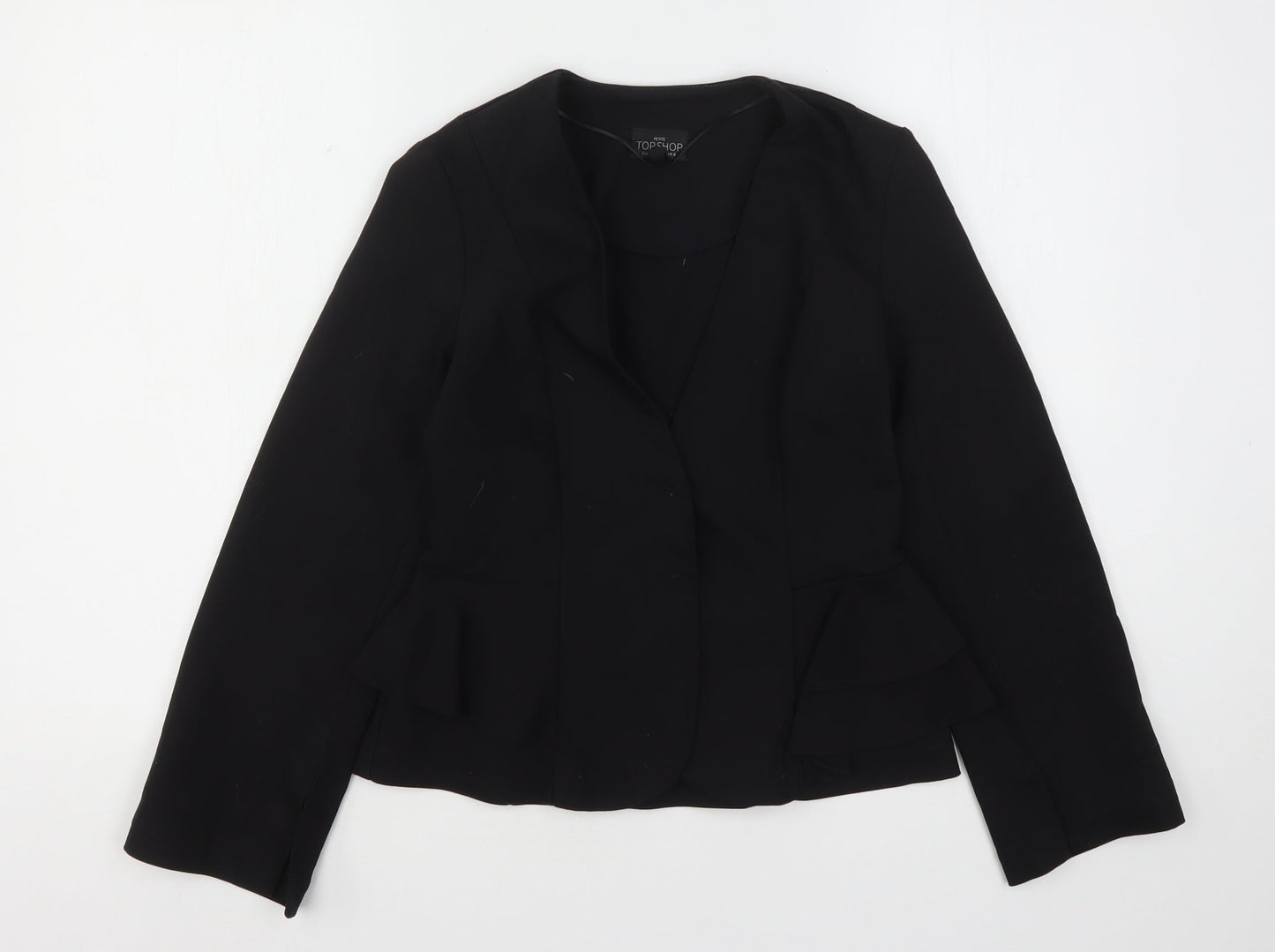Topshop Womens Black   Jacket Blazer Size 8
