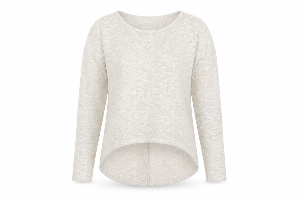 Miss Selfridge Womens Beige Round Neck  Polyester Pullover Jumper Size 4