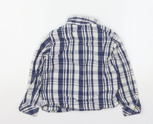Pepe Jeans Boys Multicoloured Plaid Cotton Basic Button-Up Size 6 Years Collared