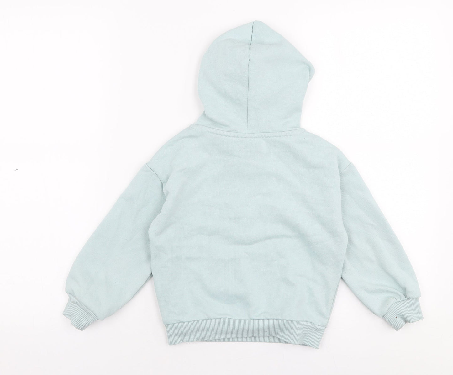 Matalan Girls Blue  Polyester Pullover Hoodie Size 4 Years  Pullover - NYC