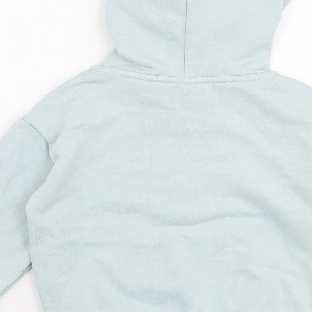 Matalan Girls Blue  Polyester Pullover Hoodie Size 4 Years  Pullover - NYC
