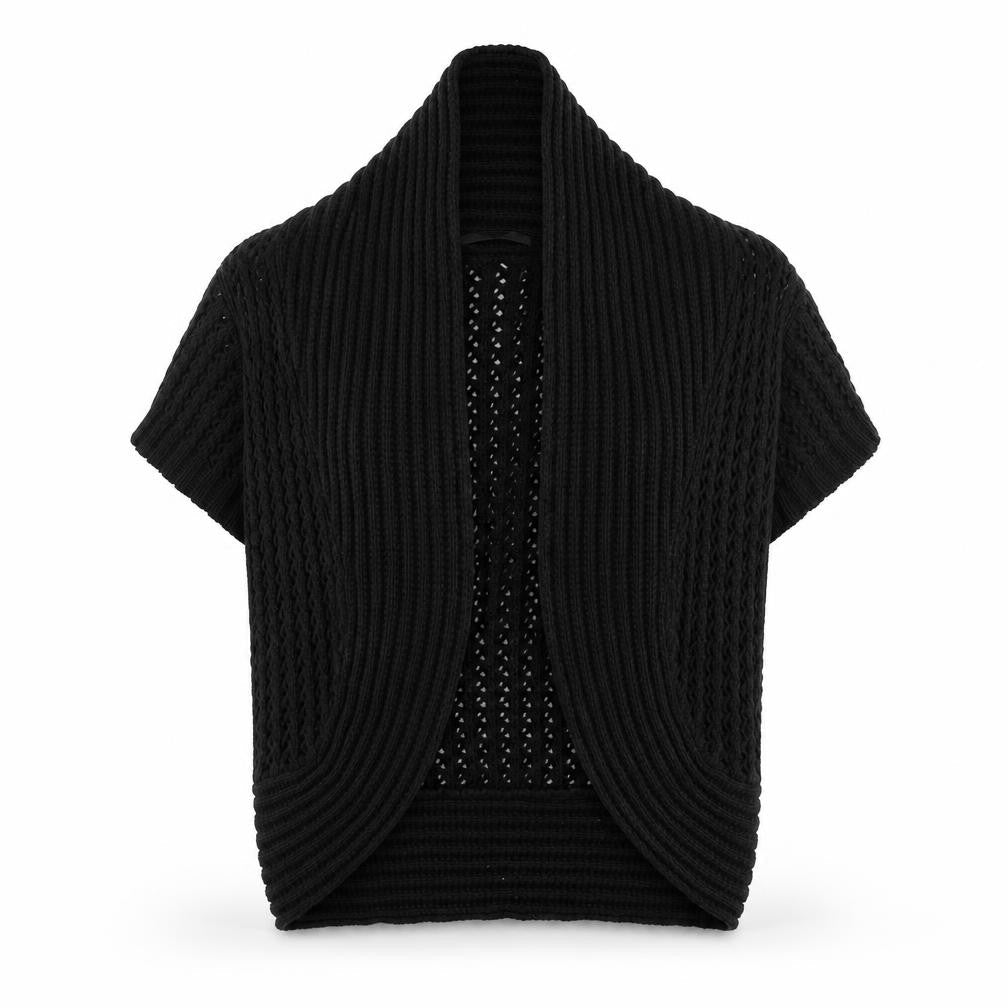 H&M Womens Black V-Neck  100% Cotton Cardigan Jumper Size XS