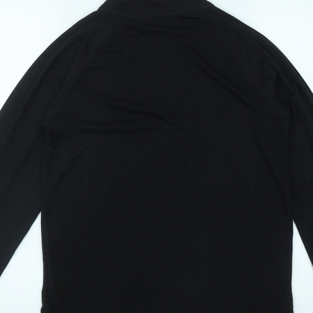 Parallel Mens Black  Polyester Pullover Sweatshirt Size S
