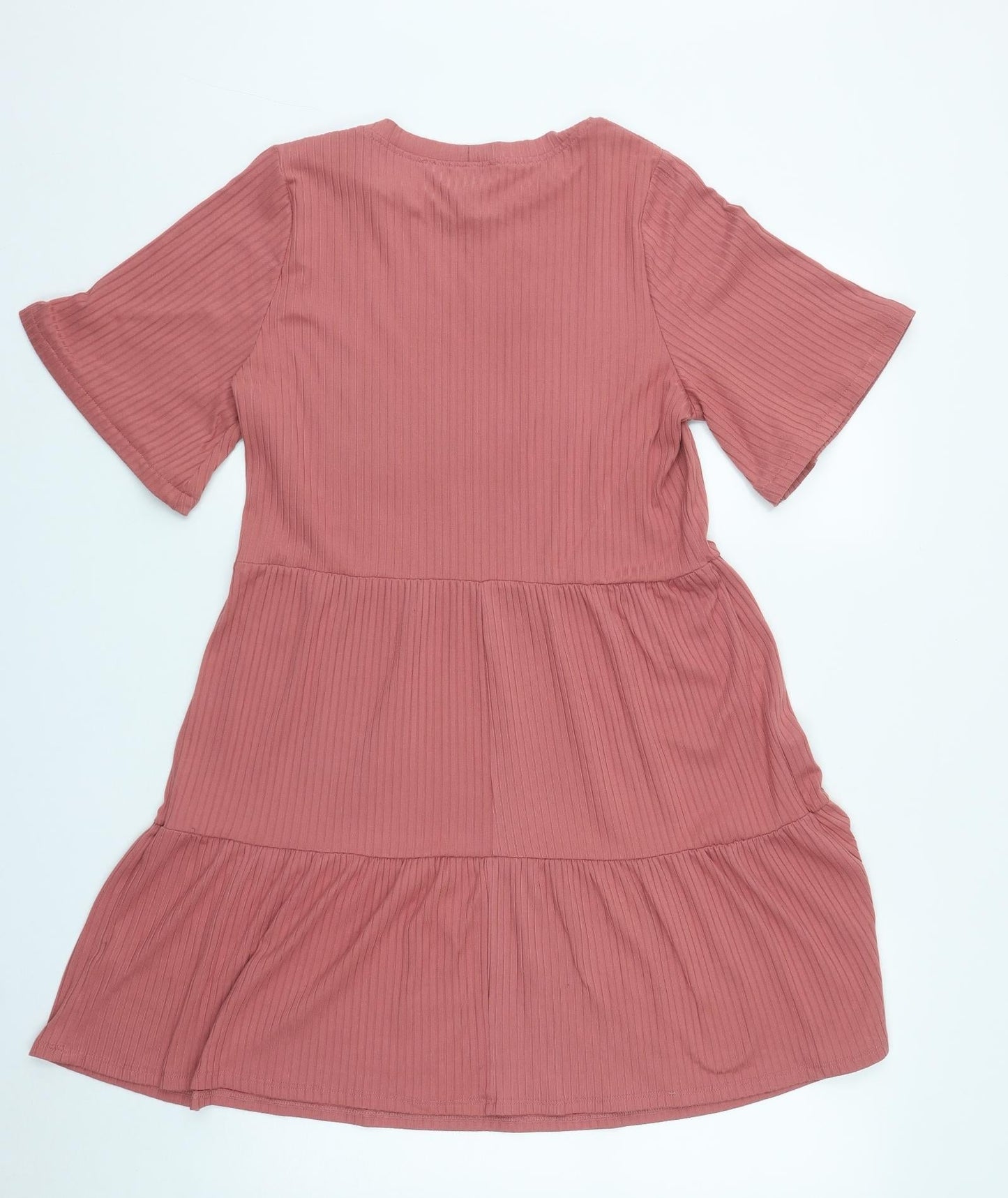 George Womens Pink  Polyester Fit & Flare  Size 10  Round Neck