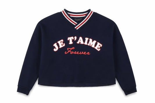 Primark Womens Blue  Polyester Pullover Sweatshirt Size 12  Pullover - JJe T'aime Forever