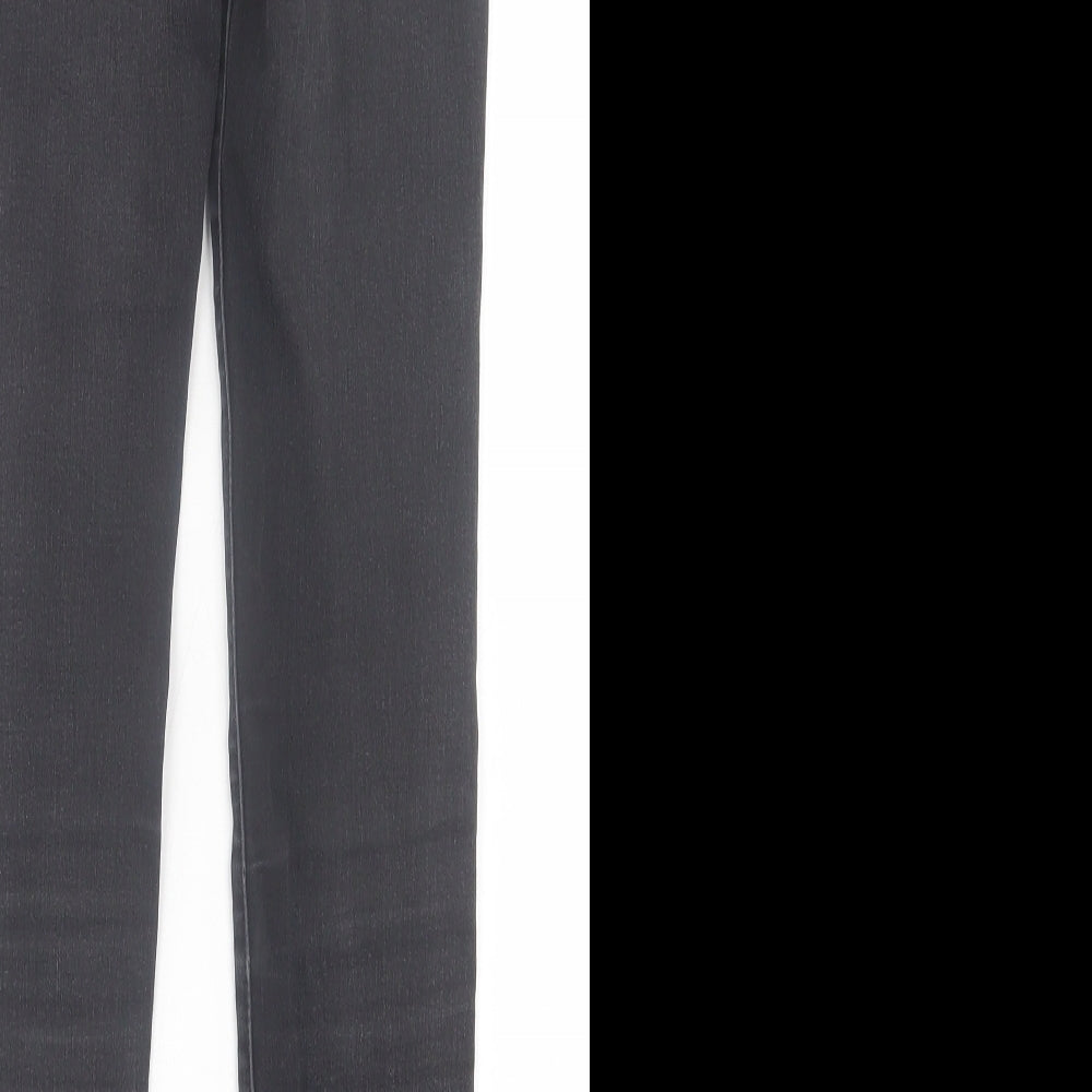 Matalan Womens Black  Cotton Skinny Jeans Size 8 L28 in Regular Button
