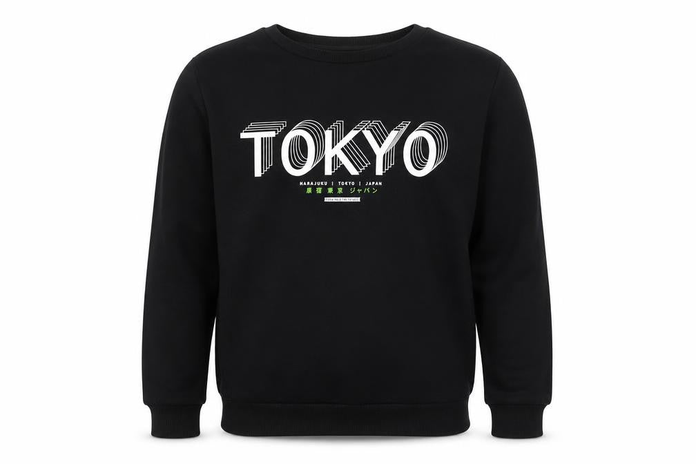 Primark Boys Black  Cotton Pullover Sweatshirt Size 12-13 Years  Pullover