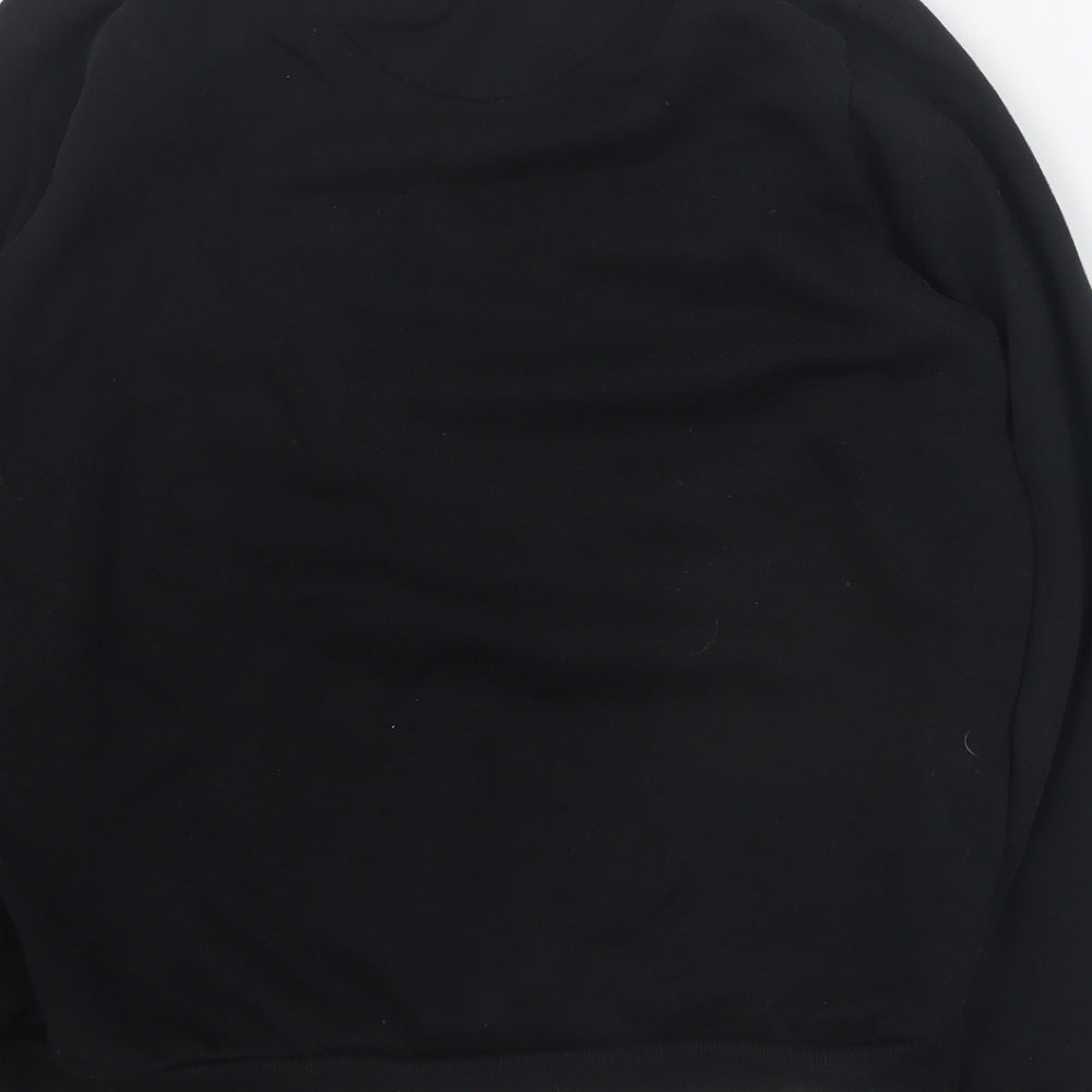 Primark Boys Black  Cotton Pullover Sweatshirt Size 12-13 Years  Pullover