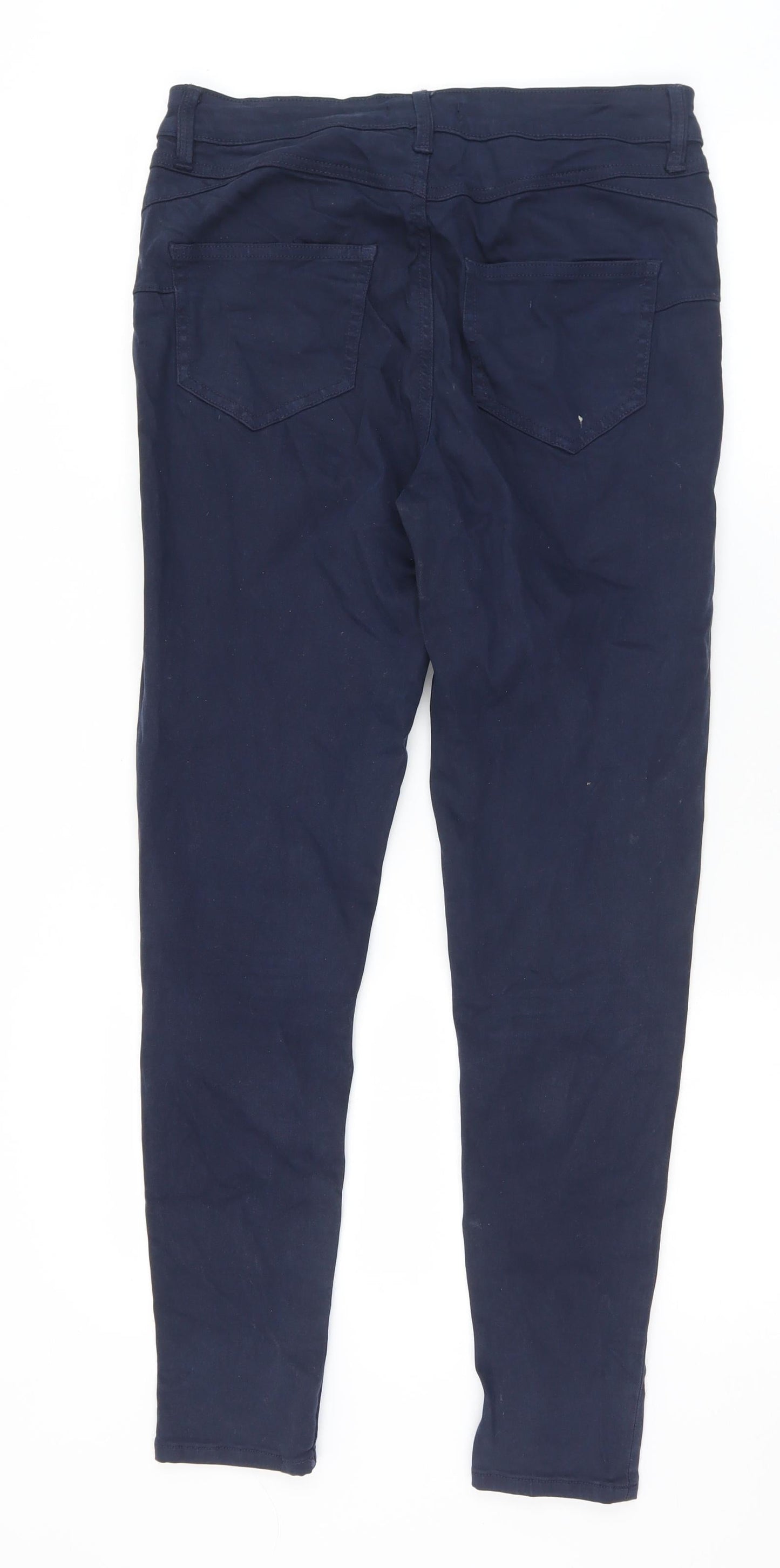 F&F Womens Blue  Lyocell Skinny Jeans Size 10 L28 in Slim Zip