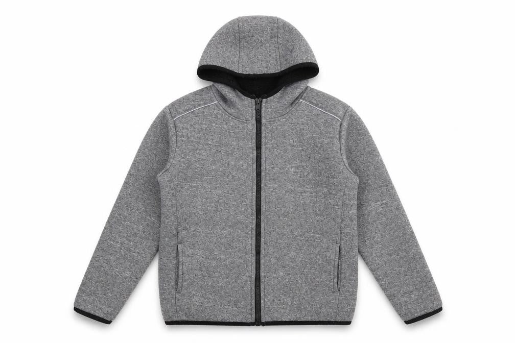 Dunnes Boys Grey  Polyacrylate Fibre Full Zip Hoodie Size 9-10 Years  Zip