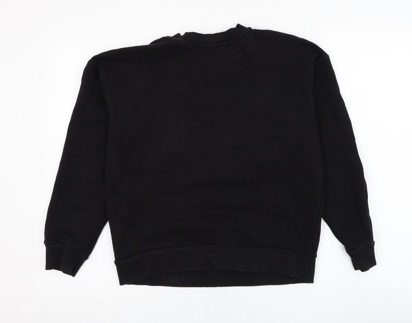 Mango Womens Black  Polyester Pullover Sweatshirt Size S  Pullover - The future is yours
