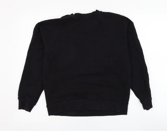 Mango Womens Black  Polyester Pullover Sweatshirt Size S  Pullover - The future is yours