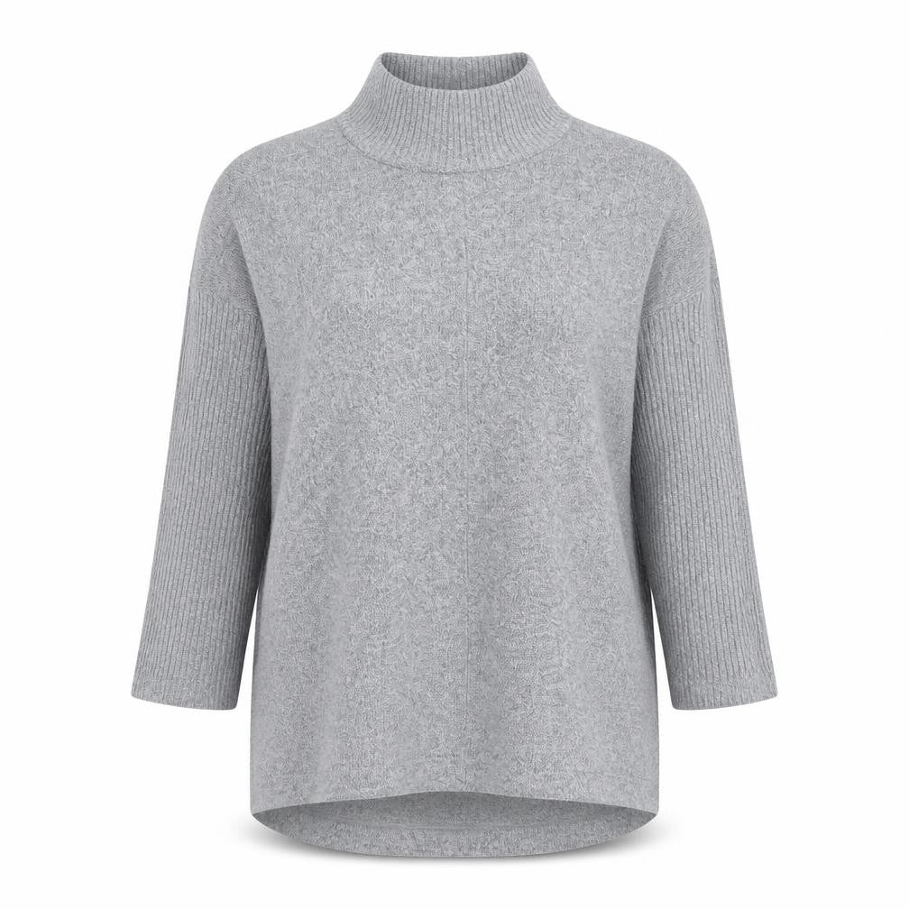 Marks and Spencer Womens Grey High Neck  Polyester Pullover Jumper Size 10