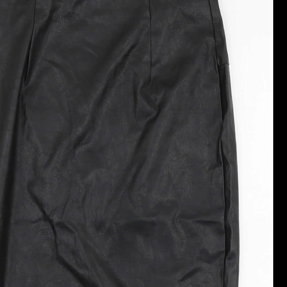 Cherry Koko Womens Black  Polyester Straight & Pencil Skirt Size M   Zip