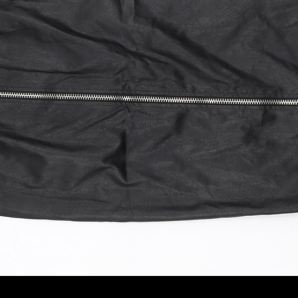 Cherry Koko Womens Black  Polyester Straight & Pencil Skirt Size M   Zip