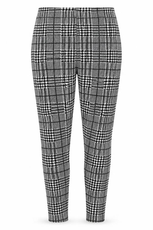 SheIn Womens Multicoloured Houndstooth Polyester Jogger Leggings  L26 in