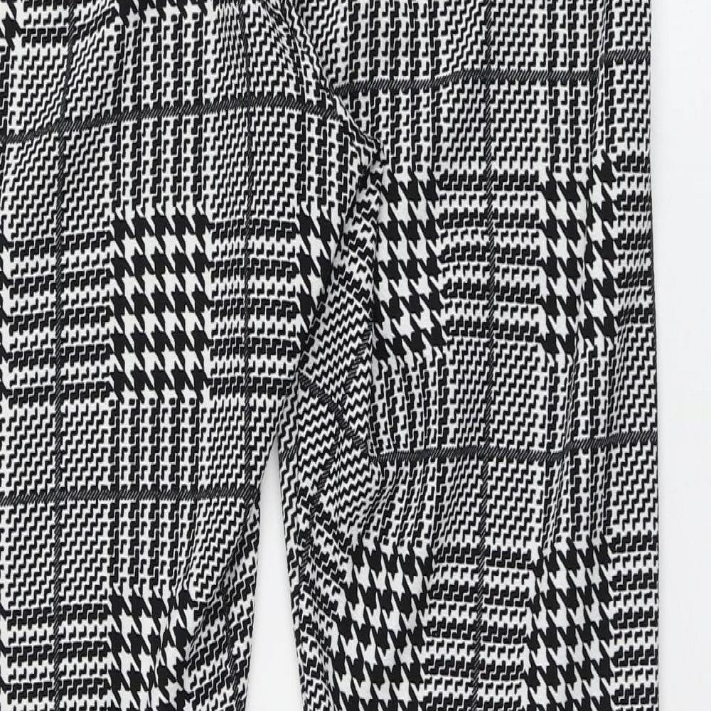 SheIn Womens Multicoloured Houndstooth Polyester Jogger Leggings  L26 in