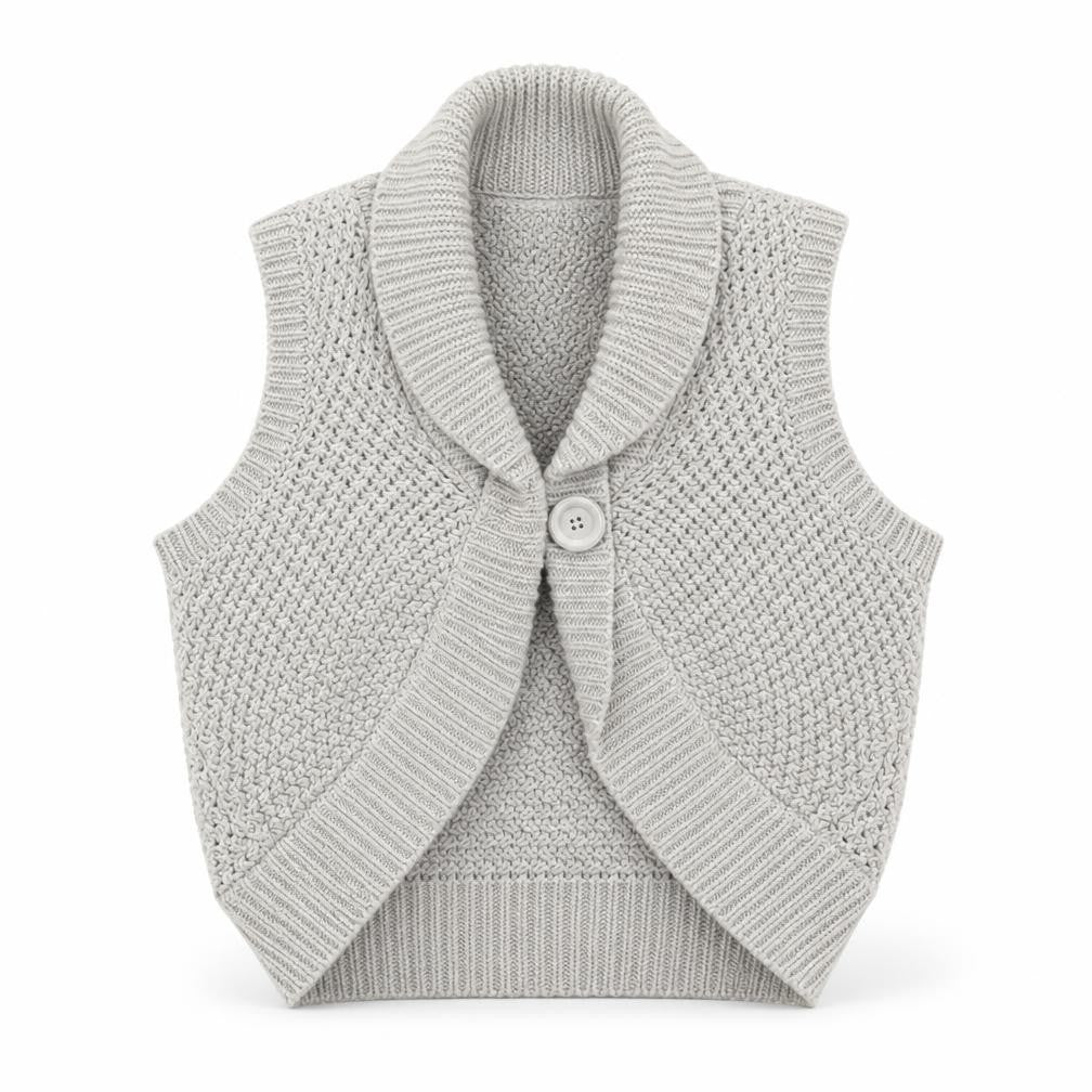 Marks and Spencer Womens Grey V-Neck  Acrylic Shrug Jumper Size 12