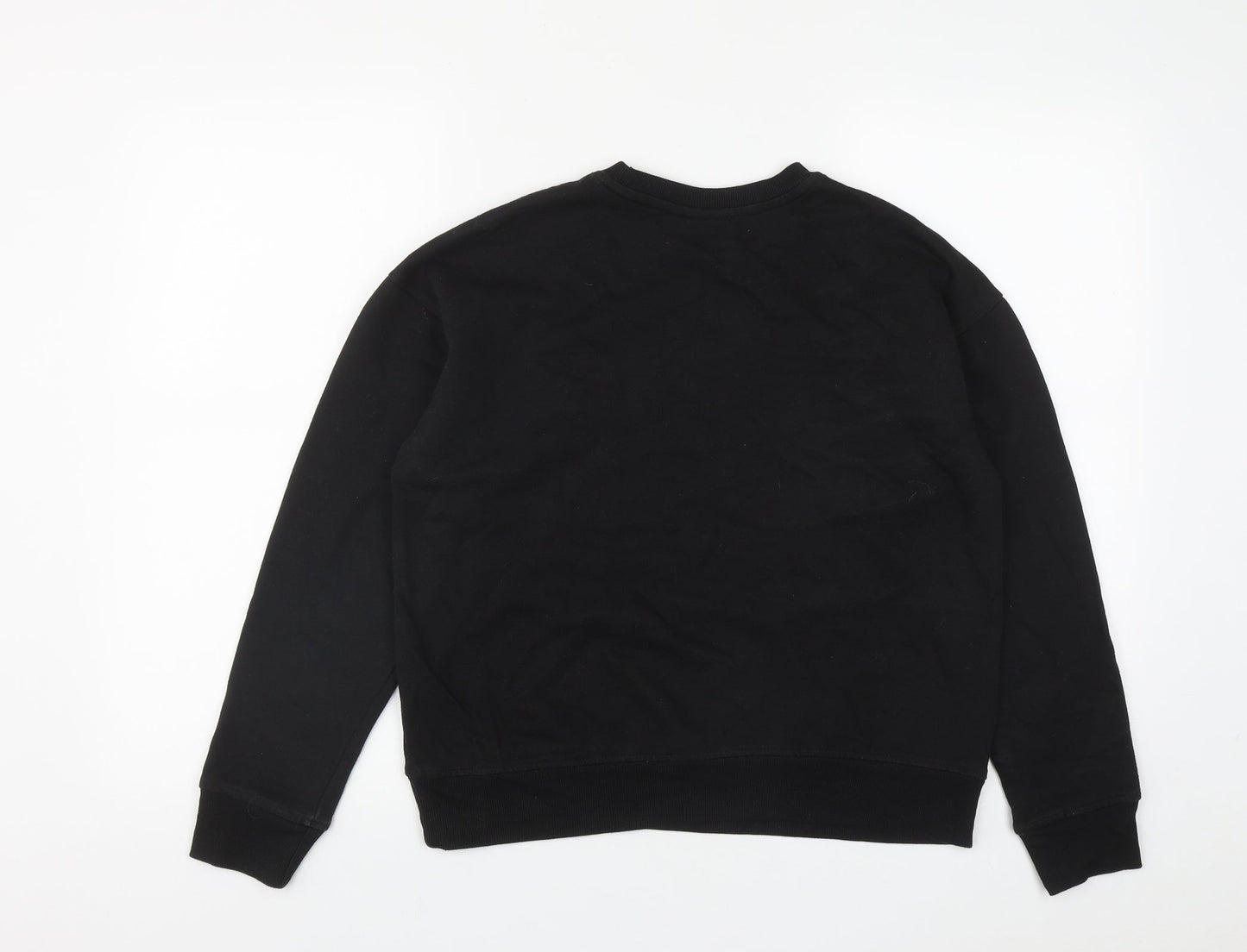 Disney Womens Black Round Neck  Polyester Pullover Jumper Size XS