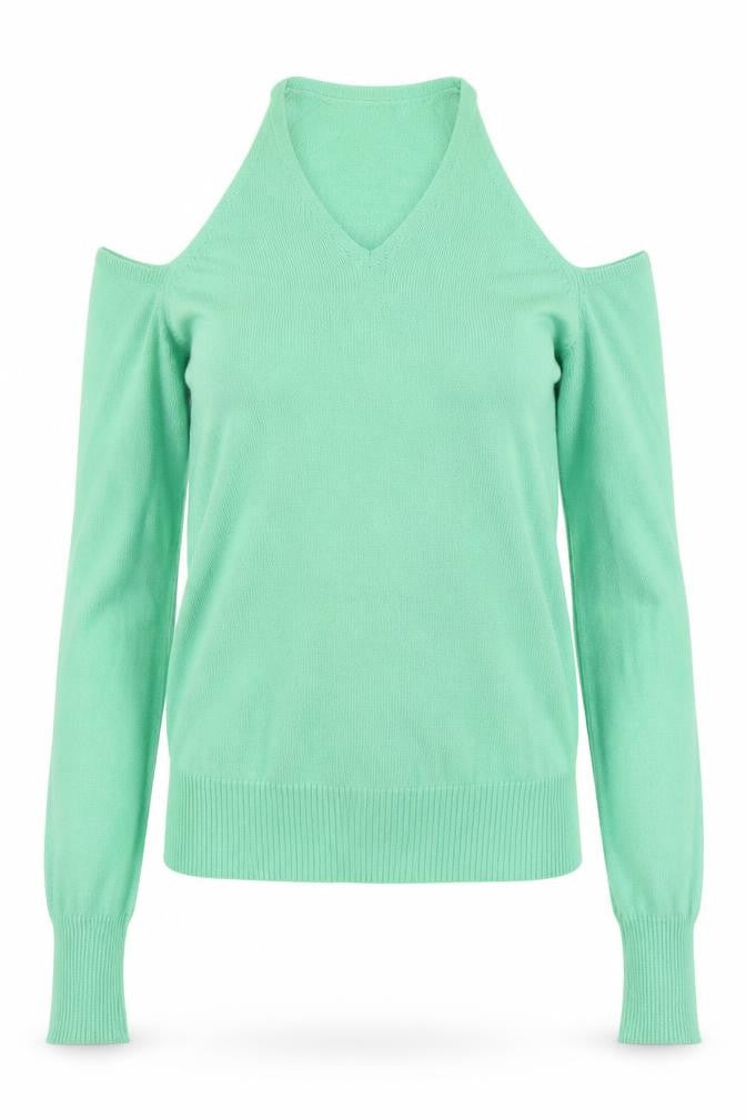 Y London Womens Green  Viscose Jersey Tank Size S V-Neck